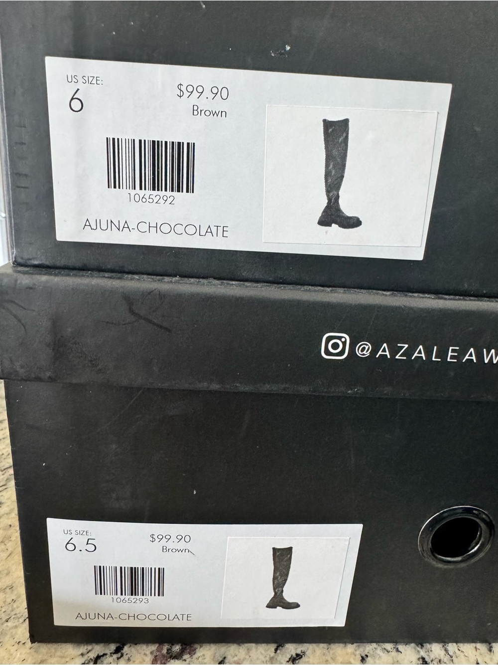 Azalea Wang Ajuna Chocolate Thigh-High Lug Sole Boots – NIB 🤎🔥 - Picture 5 of 5
